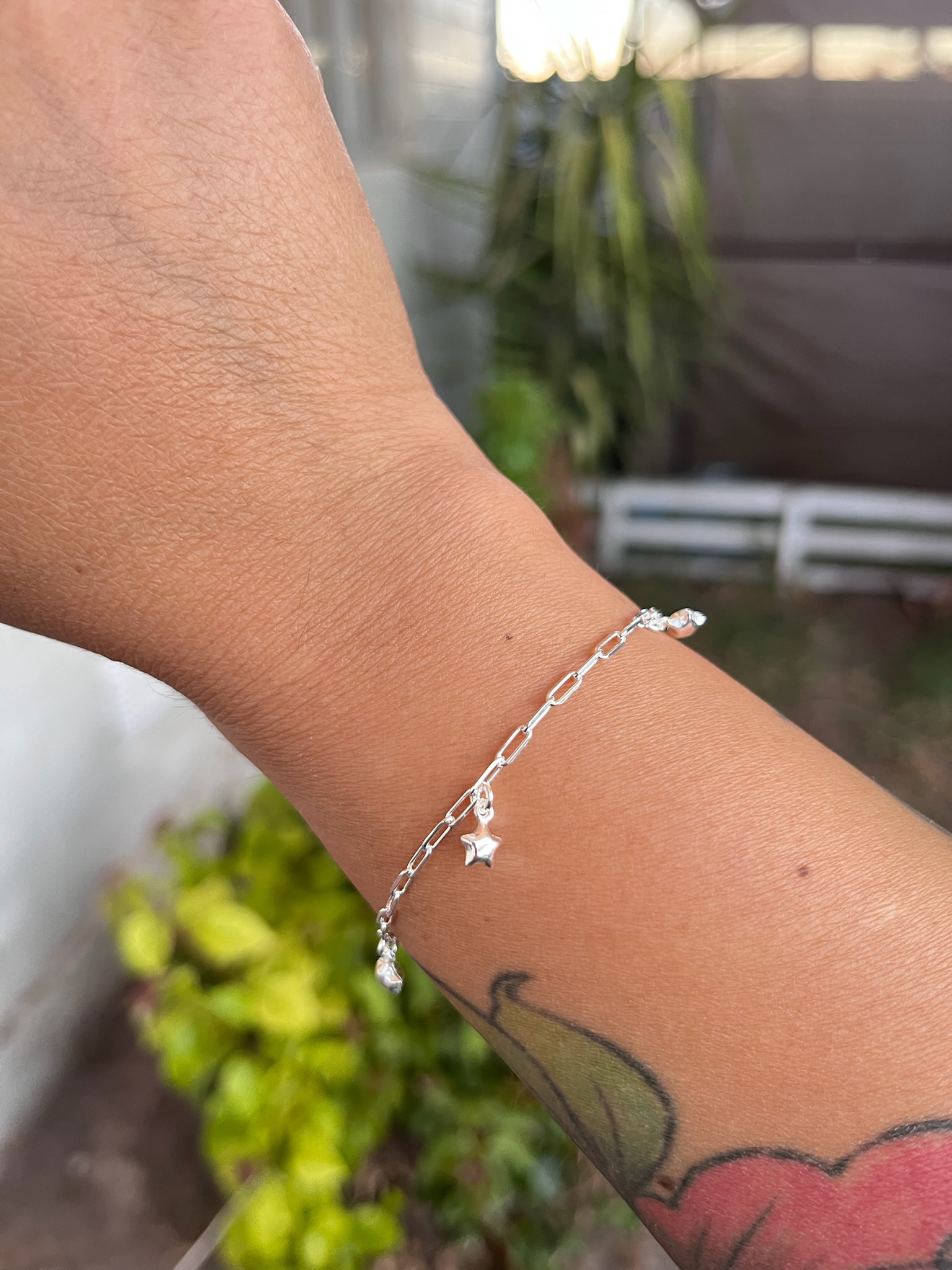 Pulsera Tradicional Estrella en Plata 925 Italiana