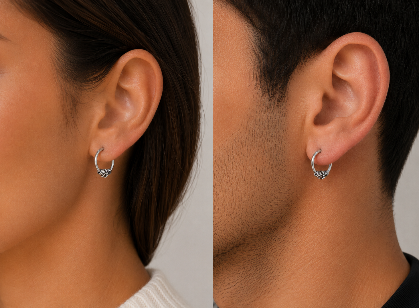 Argollas Bidu de Plata 925 – 12 mm | Unisex