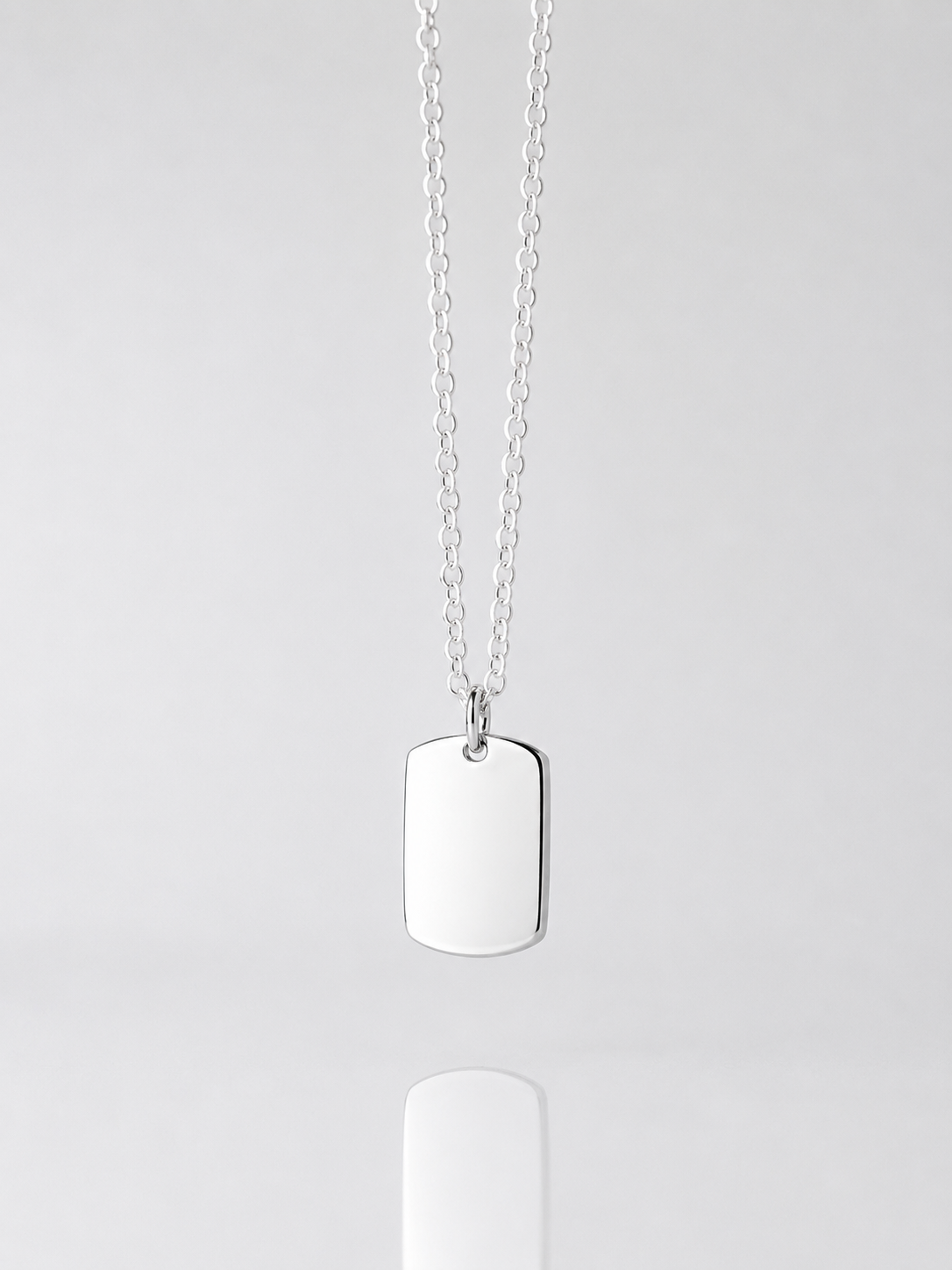 Placa Mini Personalizable en Plata 925 Italiana - Imagen 3