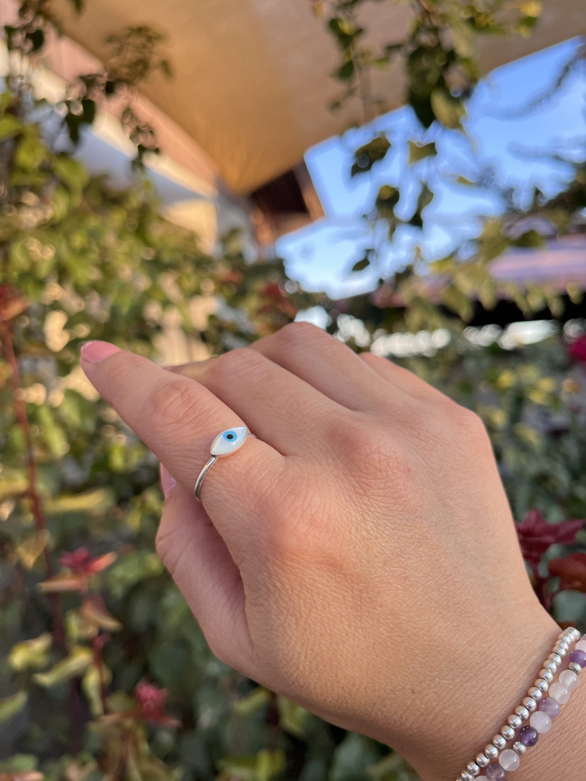 Anillo Ojo Turco Plata 925 🧿 - Imagen 2