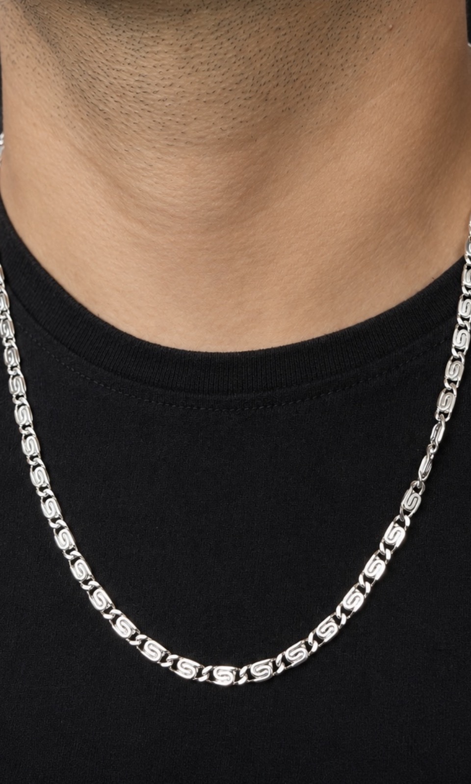 Cadena Caracol plata 925 Italiana. 60cm. 💎 - Imagen 2