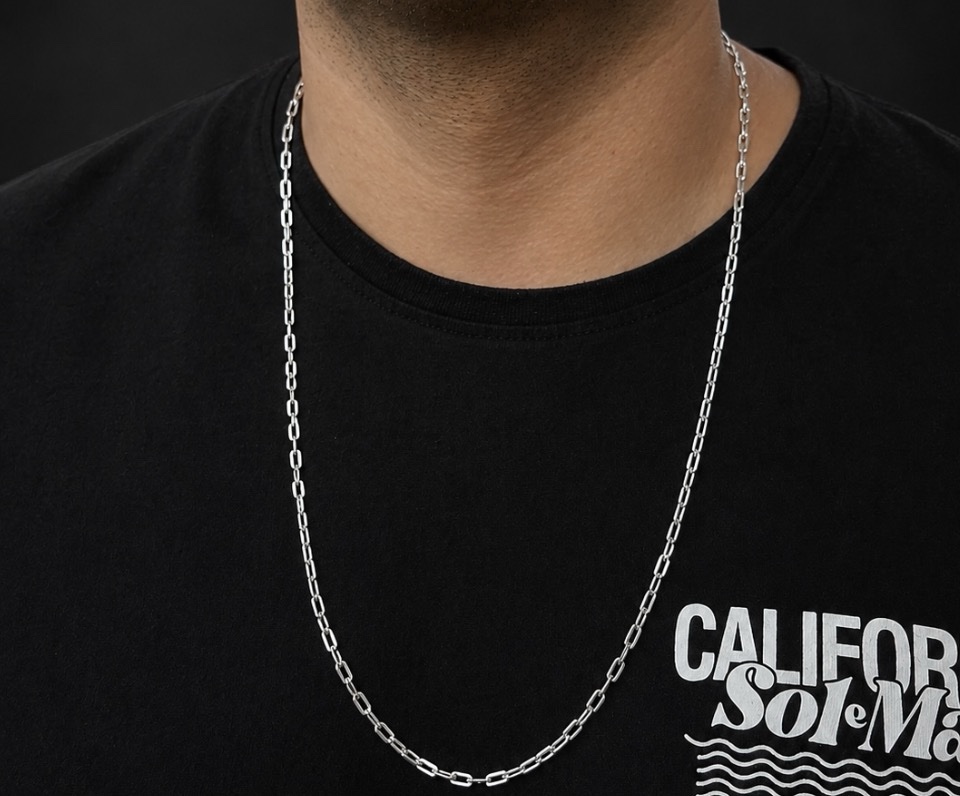 Cadena tradicional Plata italiana 925 💎 - Imagen 2