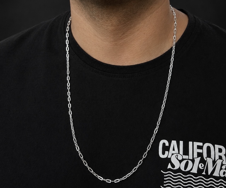 Cadena tradicional Plata italiana 925 💎