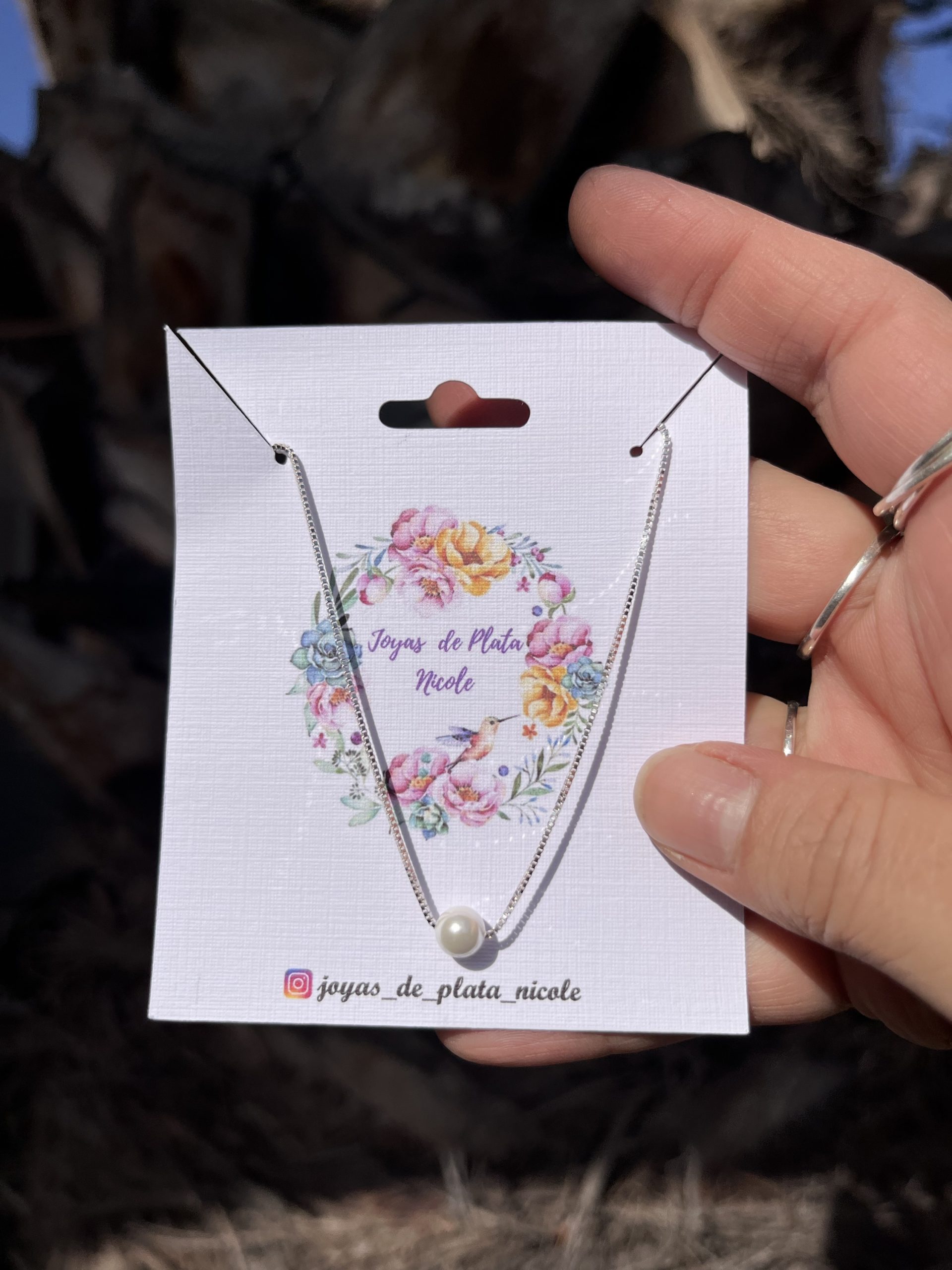 Collar de Perla en Plata 925 – 45 cm