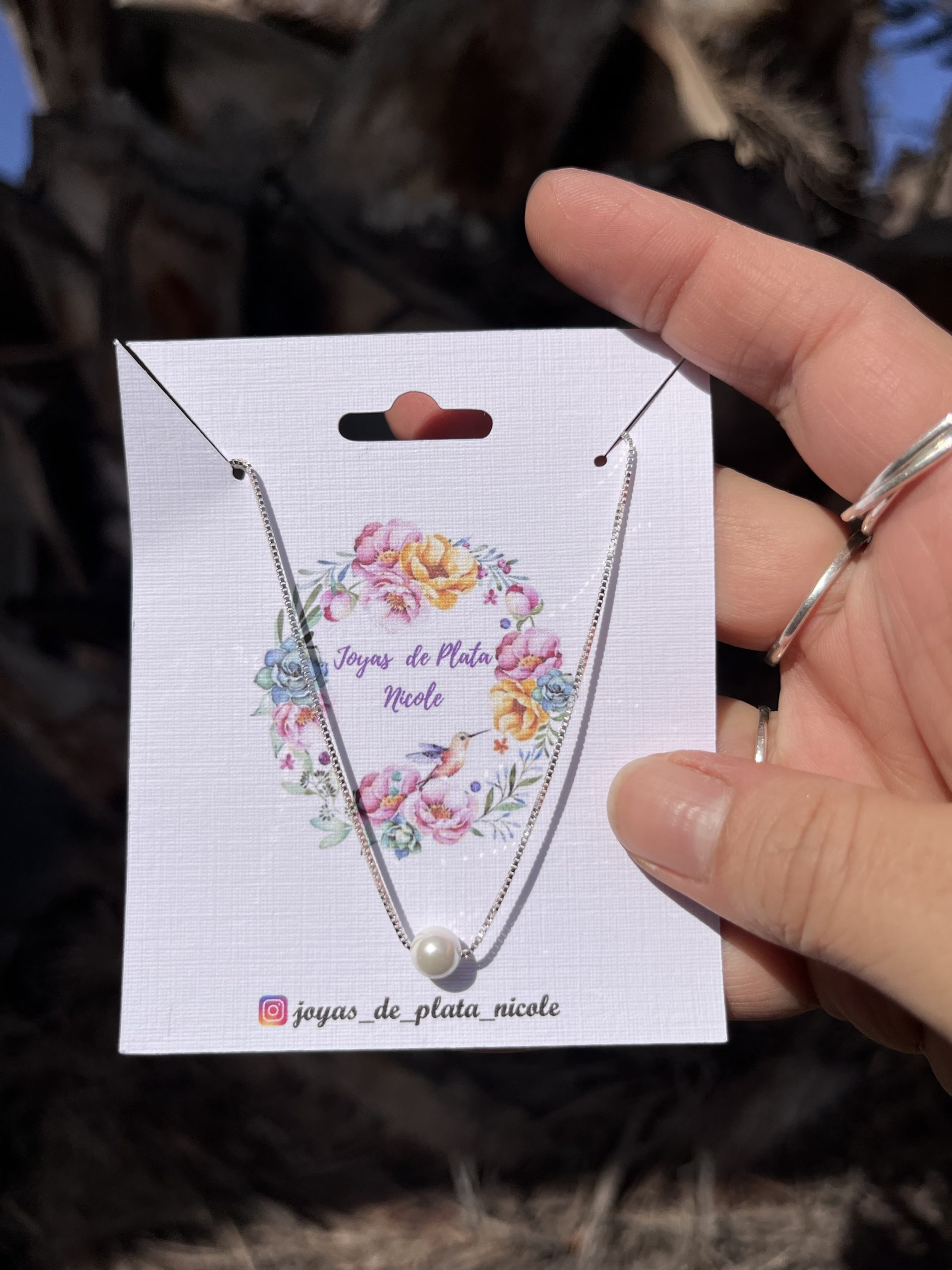 Collar de Perla en Plata 925 – 45 cm - Imagen 2